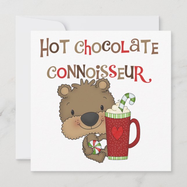Hot Chocolate Connoisseur Boy Bear (Front)