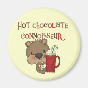 Hot Chocolate Connoisseur Boy Bear Magnet