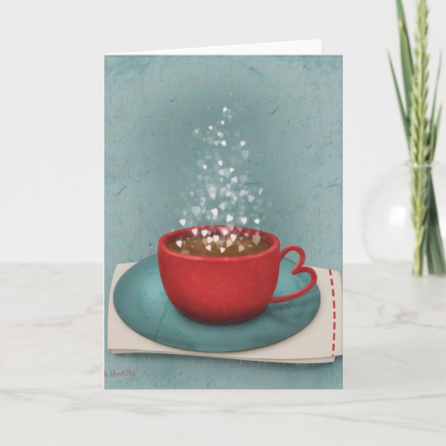 Hot chocolate greeting card (Front)