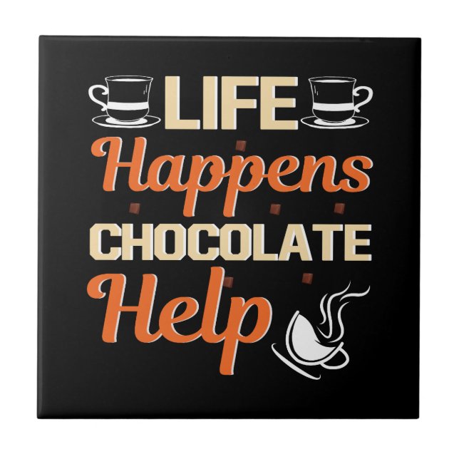 hot_chocolate_is_like_a_hug_from_the_inside ceramic tile (Front)
