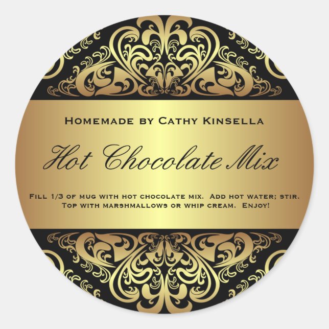 Hot Chocolate Mix Sticker (Front)