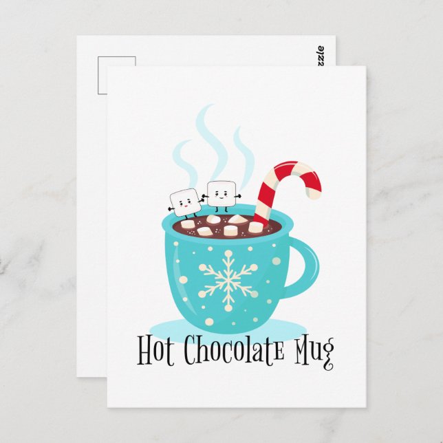 Hot Chocolate Mug Postcard (Front/Back)