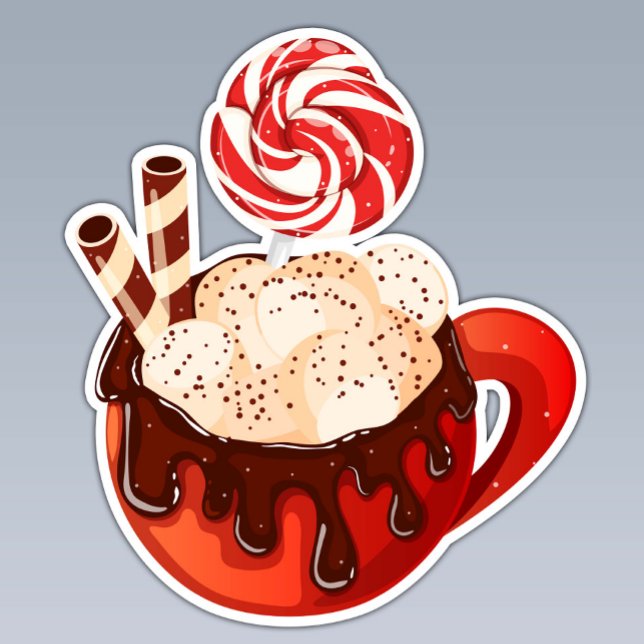 Hot Chocolate Mug with Marshmallows & Lolly (Creator Uploaded)