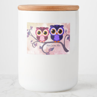 Hot Chocolate Owl Label