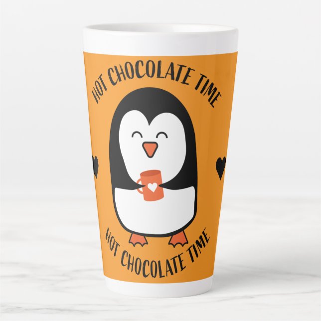 Hot Chocolate Penguin Drinker   Latte Mug (Front)