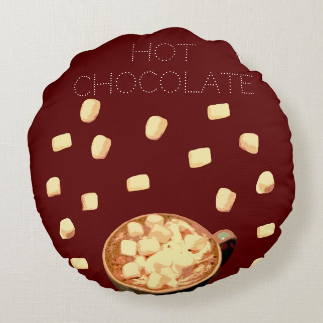 Hot Chocolate Round Cushion (Back)