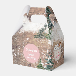 Hot Chocolate Snow Baby It's Cold Outside Baby Favour Box