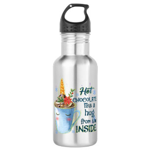 Hot Chocolate Unicorn Cosy Unicorn Winter 532 Ml Water Bottle