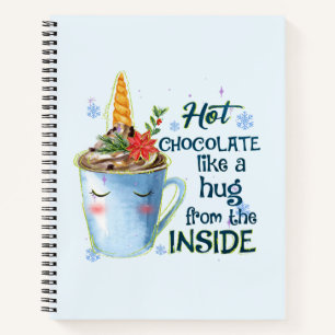 Hot Chocolate Unicorn   Cosy Unicorn Winter Notebook