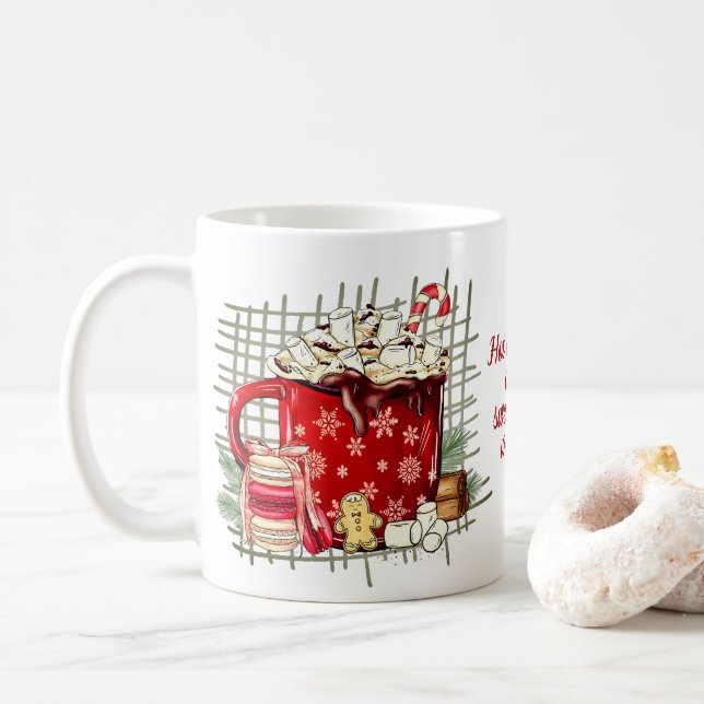 Hot Chocolate Weather Coffee Mug (With Donut)