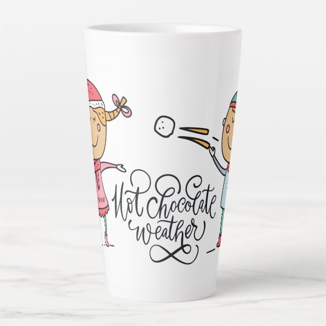 Hot Chocolate Weather Latte Mug (Front)