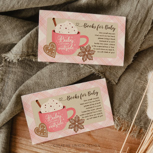 Hot Chocolate Winter Baby Girl Books for Baby Enclosure Card