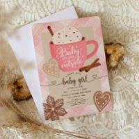 Hot Chocolate Winter Baby Shower Girl Baby