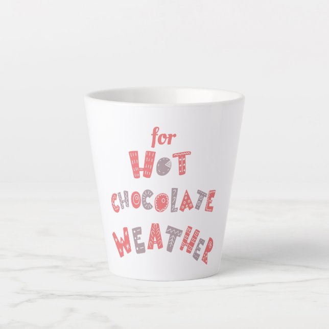 Hot Chocolate Winter  Latte Mug (Front)