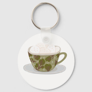 Hot Chocolate With Marshmallows Key Ring
