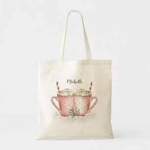 Hot Chocolate with Name Tote Bag