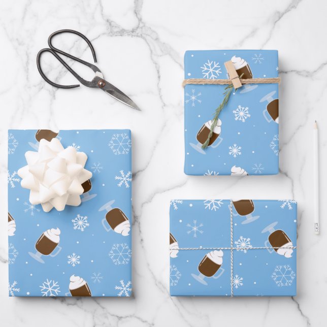 Hot Chocolate  Wrapping Paper Sheet (Front)