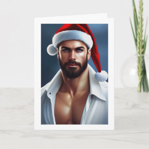 Hot Christmas Santa Claus Card