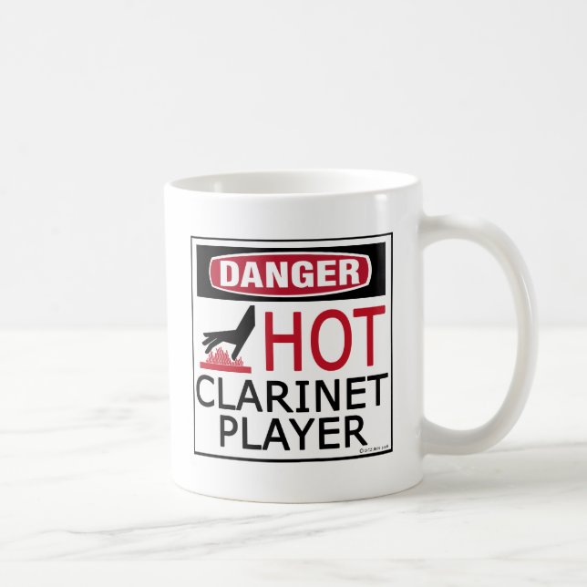 Hot Clarinet Player Coffee Mug (Right)