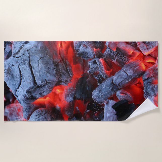 Hot coals beach towel (Front)