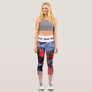 Hot coals capri leggings