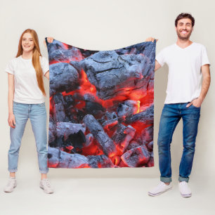 Hot coals fleece blanket