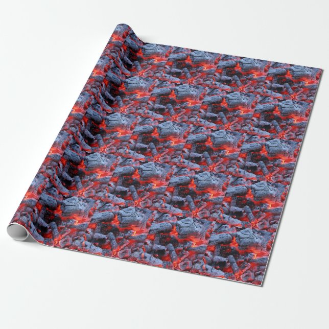 Hot coals wrapping paper (Unrolled)