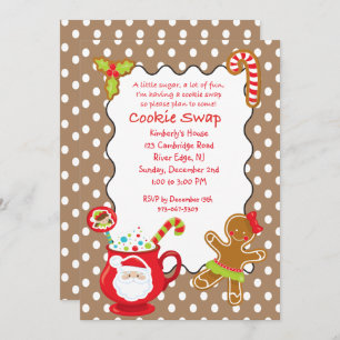 Hot Coco & Cookies Cookie Swap/Exchange Invitation