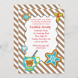 Hot Coco & Cookies Cookie Swap/Exchange Invitation