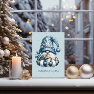 Hot Coco Gnome Holiday Card