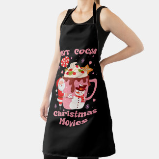 Hot Cocoa And Christmas Movies  Apron