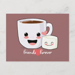 Hot Cocoa and Marshmallow Postcard
