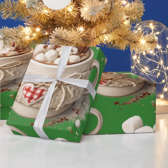 Hot Cocoa and Marshmallows Wrapping Paper (Holidays)