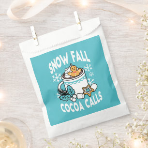 Hot Cocoa and Winter Charm - Snow Fall Cocoa Calls Favour Bag