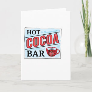 Hot Cocoa Bar Card