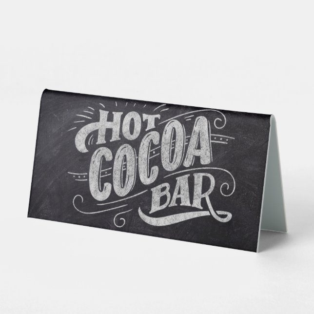 Hot Cocoa Bar Chalkboard Sign (Front)