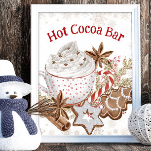 Hot Cocoa Bar Christmas Cookies  Poster