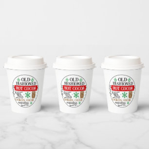 Hot cocoa bar Christmas party Paper Cups