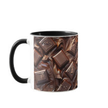 Hot Cocoa Chocoholic Funny Humor Modern Brown