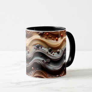 Hot Cocoa Chocoholic Funny Humour Modern Brown  Mug