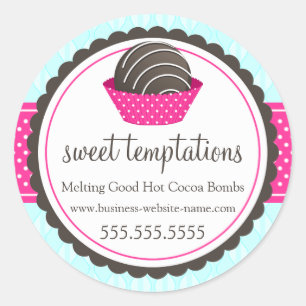 Hot Cocoa Chocolate Bombs Classic Round Sticker