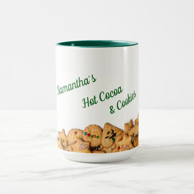 Hot Cocoa & Cookies Personalised Mug (Center)
