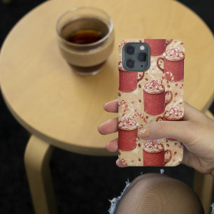 Hot Cocoa Cosy Pattern Vintage Christmas iPhone 16 Pro Max Case