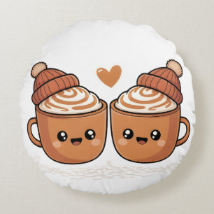 Hot Cocoa Couple Pillow – Cute Cozy Winter Décor