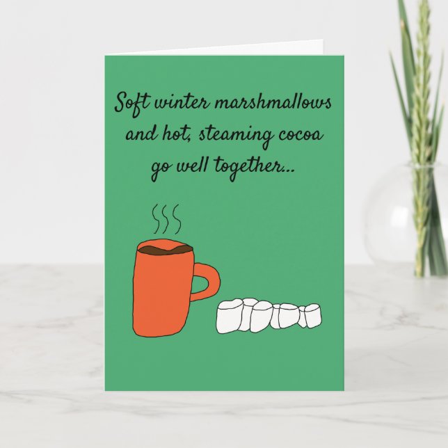 Hot Cocoa Friendship Holiday Card (Front)