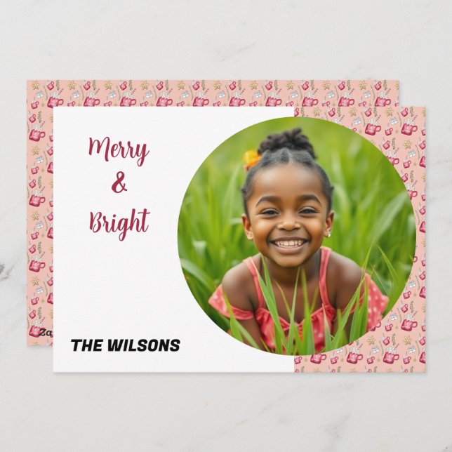 Hot Cocoa Holiday Party Watercolor Art (Front/Back)