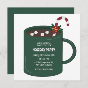 Hot cocoa mug  invitation