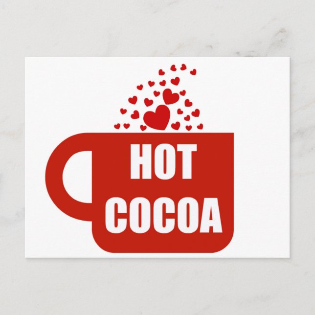 Hot Cocoa Mug Love Postcard (Front)