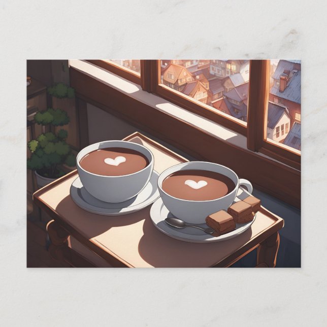 Hot cocoa, Postcrossing Postcard (Front)