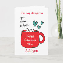 Hot Cocoa Valentine's Day Card